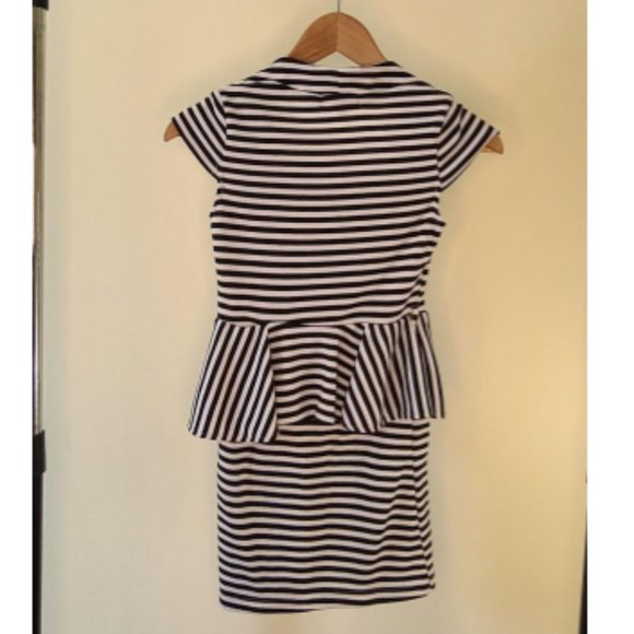 Black and White Striped Dress - Picture 2 of 3
